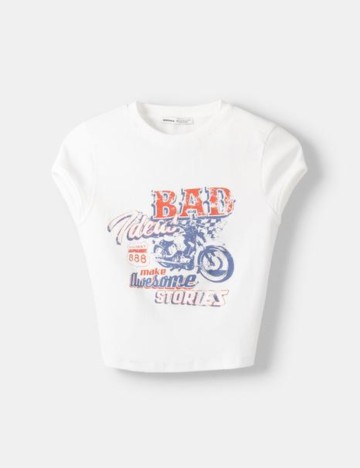 Top Bershka, alb