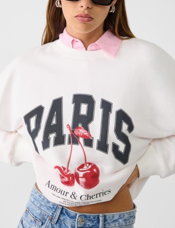 Bluză Stradivarius, alb