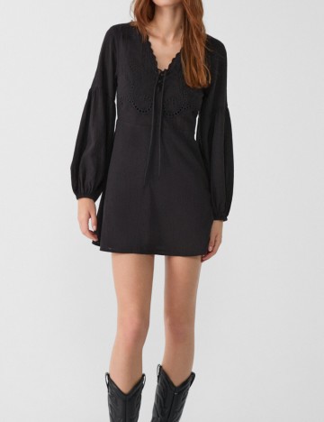 Rochie mini Stradivarius, negru