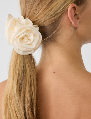 Elastic de par Stradivarius, crem