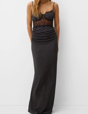 Rochie maxi Bershka, mix culori