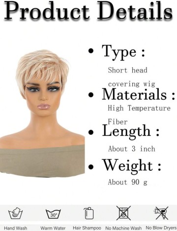 Perucă Shein, blond