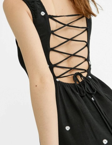 Rochie midi Stradivarius, negru