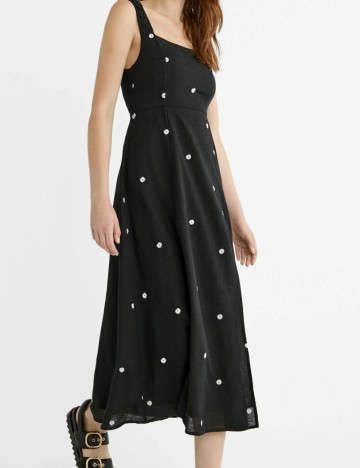 Rochie midi Stradivarius, negru