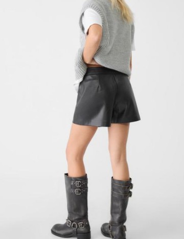 Fustă Pantalon Stradivarius, negru