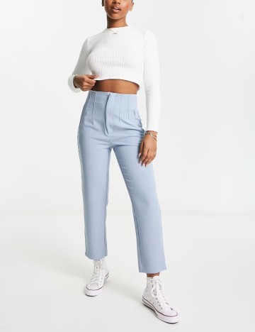 Pantaloni Stradivarius, albastru