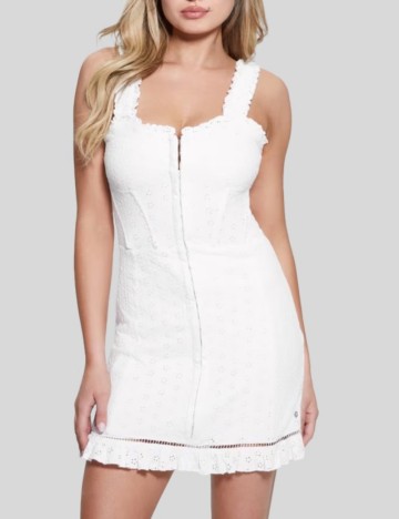 Rochie mini Guess, alb