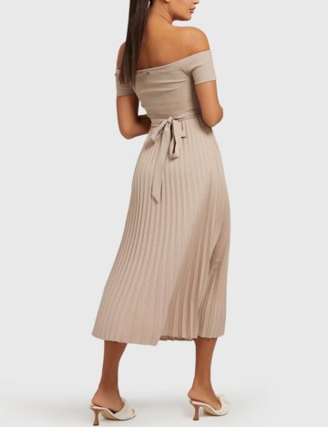 Rochie midi Guess, bej