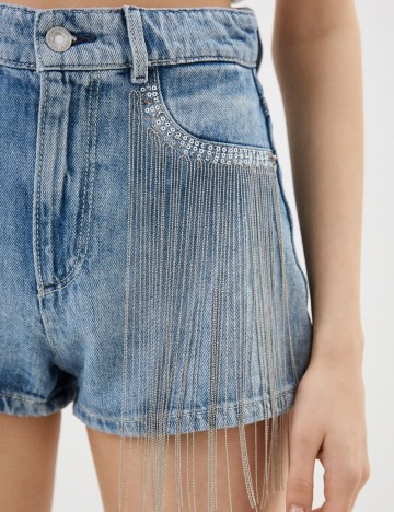 Pantaloni scurți Guess, albastru
