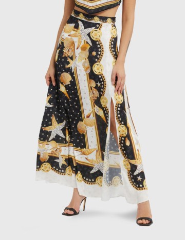 Fustă maxi Guess, negru