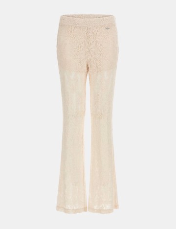 Pantaloni Guess, crem