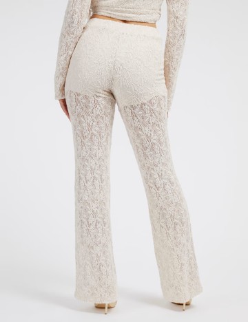 Pantaloni Guess, crem