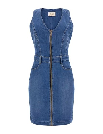 Rochie midi Guess, albastru