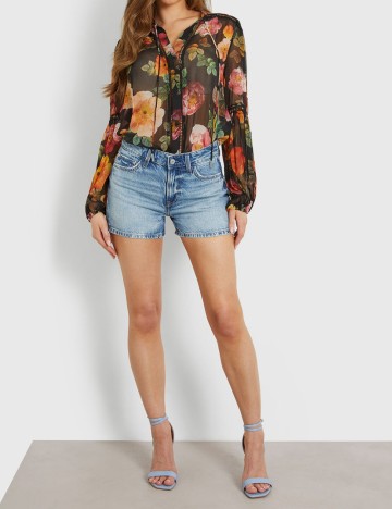 Pantaloni scurți de blugi Guess, albastru