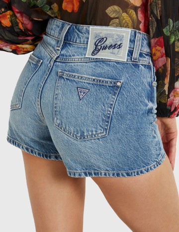 Pantaloni scurți de blugi Guess, albastru