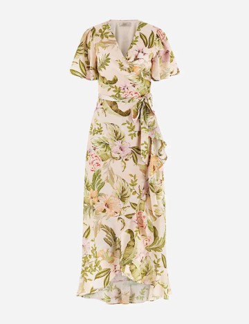 Rochie maxi Guess, mix culori