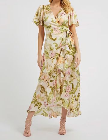 Rochie maxi Guess, mix culori
