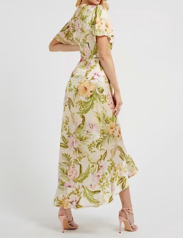 Rochie maxi Guess, mix culori
