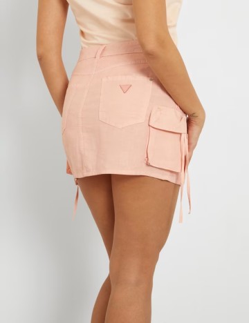 Fustă mini Guess, roz