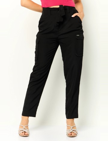 Pantaloni Guess, negru