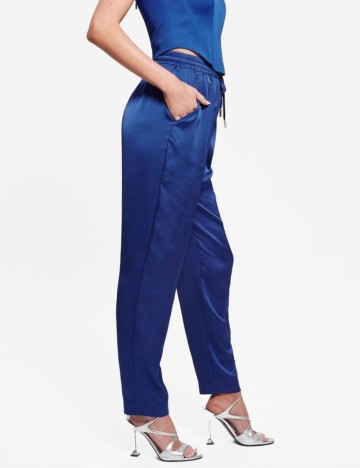 Pantaloni Guess, albastru