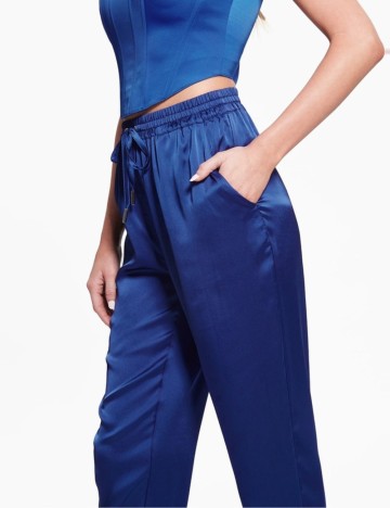 Pantaloni Guess, albastru