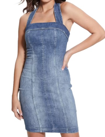 Rochie de blugi Guess, albastru