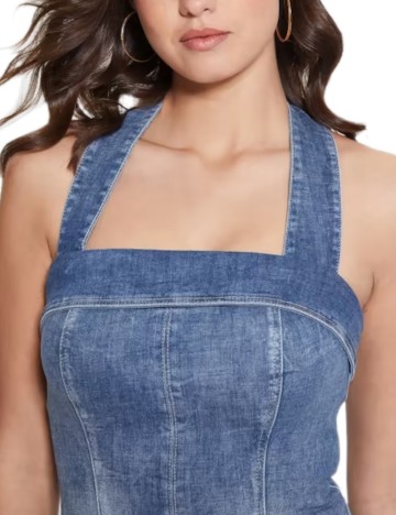 Rochie de blugi Guess, albastru
