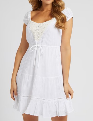 Rochie mini Guess, alb