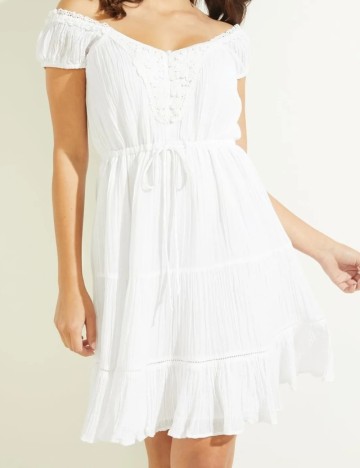 Rochie mini Guess, alb