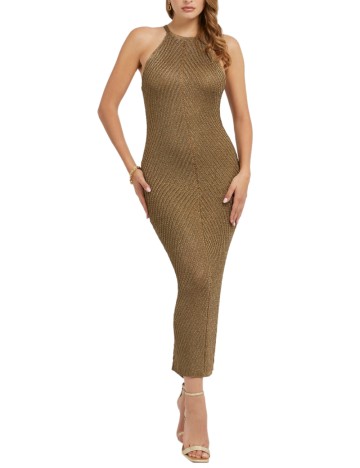 Rochie maxi Guess, bronz