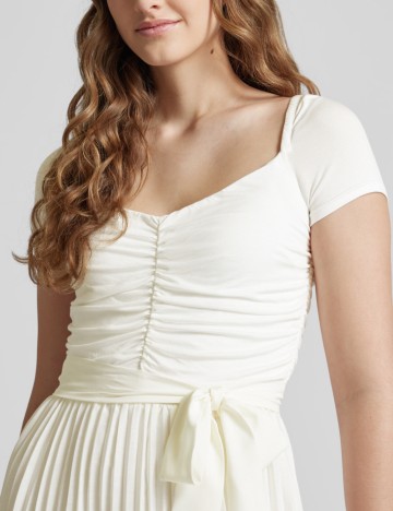 Rochie midi Guess, crem