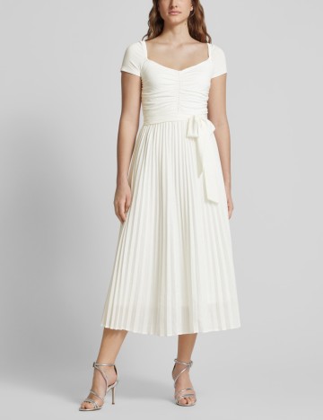 Rochie midi Guess, crem