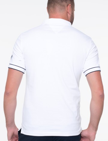 Tricou polo Guess, alb