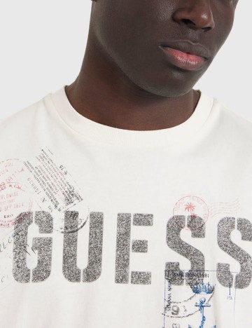 Tricou Guess, crem