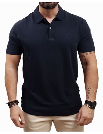 Tricou polo Guess, bleumarin