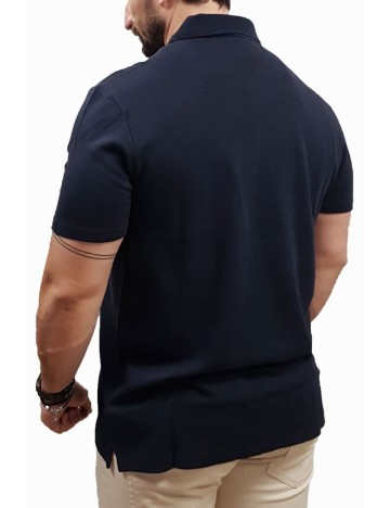 Tricou polo Guess, bleumarin