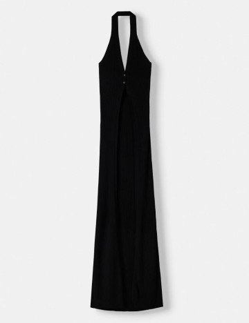 Maiou lung Bershka, negru