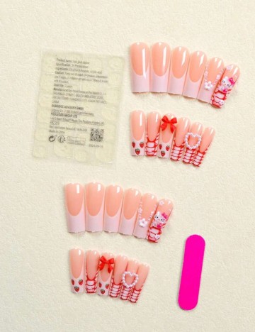 Set Unghii false Shein, mix culori