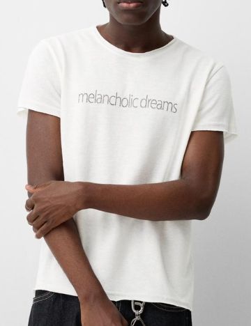 Tricou Bershka, alb