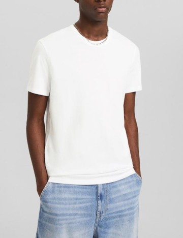 Tricou Bershka, alb