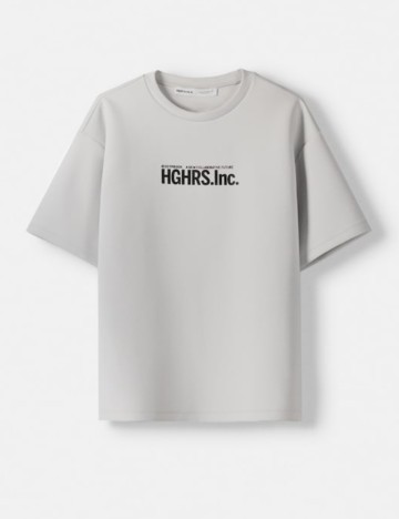 Tricou Bershka, gri