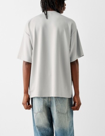 Tricou Bershka, gri