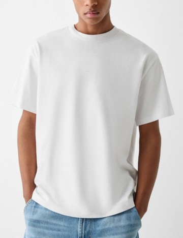 Tricou Bershka, alb