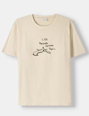 Tricou Bershka, bej