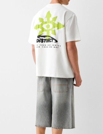 Tricou Bershka, alb
