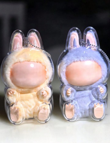 Husă de protecție pentru figurina Labubu Shein, transparent