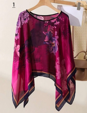 Poncho Shein, mix culori
