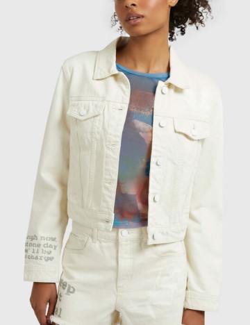 Jachetă De Blugi Guess, crem