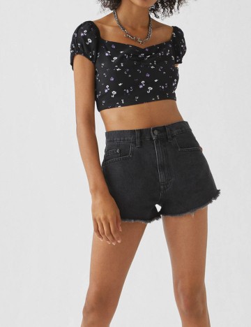 Top Pull&Bear, negru